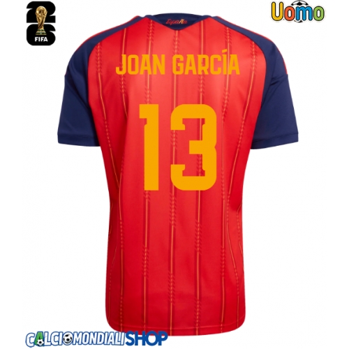 Maglie da calcio Spagna Joan Garcia #13 Prima Maglia Mondiali 2026  Manica Corta